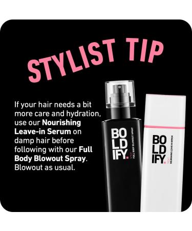 Boldify Full Body Volumizing Hair Spray - Mega-Volume - Blowout Heat Protection Spray with Thickening and Blow Dry Formula for Fine Thin Hair - For Women & Men - Buy Online on GoSupps.com