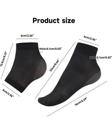 Moisturizing Heel Socks for Dry Cracked Feet Gel Heel Repair Socks for Cracked Heels Moisturizing Spa Socks to Repair Dry Cracked Heels - Buy Online on GoSupps.com