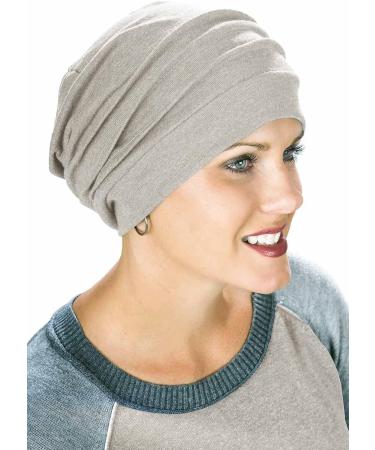 Headcovers Unlimited 100% Cotton Slouchy Snood Hat - Women's Slouchy Beanie, One Size, Silver - Buy Online on GoSupps.com