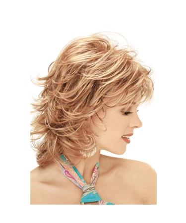 Shop Fleurapance Women's Supernatural Light Gold Curly Bob Wigs Heat-Resistant Shoulder-Length & Realistic Style - Buy Online on GoSupps.com