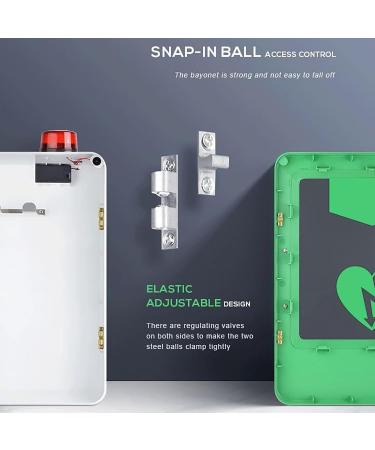 Wall-Mounted AED Defibrillator Storage Cabinet with Key & Alarm | Steel AED Alarm Box for Home & Office Emergency - Buy Online on GoSupps.com