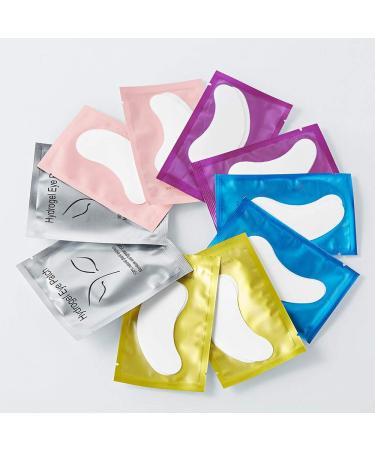 100 Pairs Under Eye Gel Pads for Lash Extension Application - Lint Free Hydrogel Eyelash Patch (Silver) - Buy Online on GoSupps.com