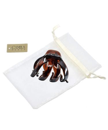 Camila Paris French Octopus Hair Clip for Thick Hair - Pack of 2, 3.5 Inch - Tortoiseshell - Made in France - Buy Online on GoSupps.com