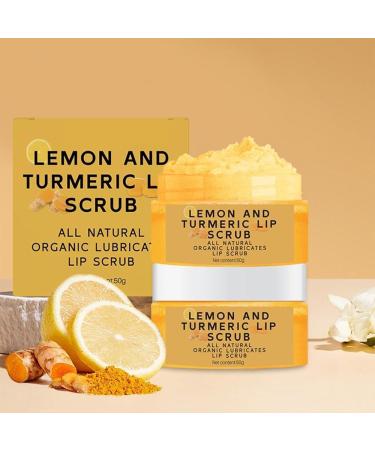 G n rique 2PCS Lip Scrub Turmeric Lemon Exfoliant et Hydratant pour L vres S ches et Noires 50g - Buy Online on GoSupps.com