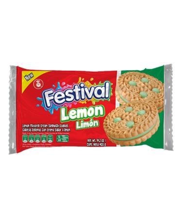 Goya Double Colombia biscuit with lemon cream 403 g - Galletas FESTIVAL Lim n