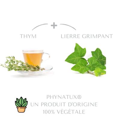 PHYNATUX - SOOTHES THE RESPIRATORY TRACT: THYME AND CLIMBING IVY - 30 VEGETABLE CAPSULES - 100% NATURAL - MADE IN FRANCE - Buy Online on GoSupps.com