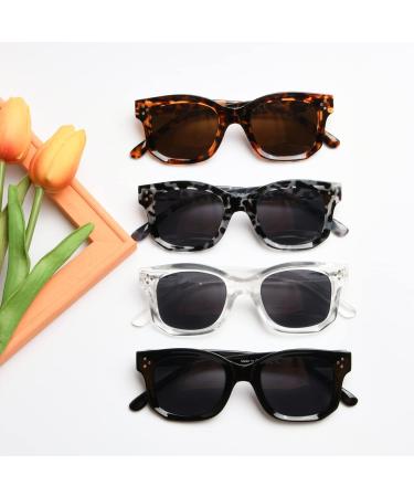 Eyekepper 4 Pack Bifocal Reading Glasses for Women - Small Size Gray Lens Mixed Colors 3.0x Magnification - Stylish & Functional International Shipping - Buy Online on GoSupps.com