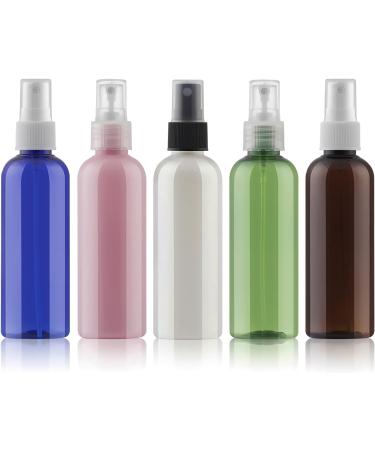Zeoabsy 24-Piece 100ml Brown Spray Bottles with Black Fine Mist Pump - Empty Plastic Atomizers for Perfume & More - Buy Online on GoSupps.com