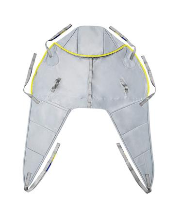 Patient Lift Sling Universal Padded Sling with Head Support for Patient Transferring and Repositioning Washable and Reusable Max Load 350kg (Size : M)