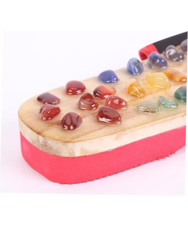 FRCOLOR 1 Pair Massage Slippers Foot Massager Shoe Men Slide Sandals Mens House Slippers Men s Sandals Man Sandals House Shoes for Men Shoes Sandals Mat Wooden Agate Leisure Shoes 35 Red - Buy Online on GoSupps.com