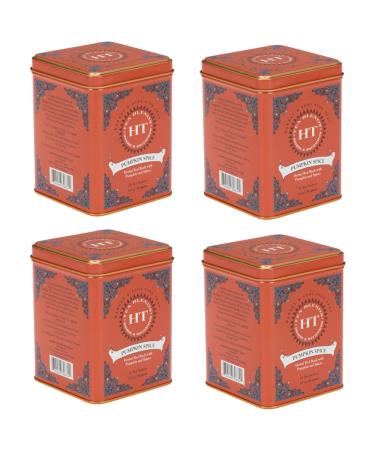 Harney & Sons Pumpkin Spice Tea, Caffeine Free Rooibos Blend, 20 sachets (Pack of 4)