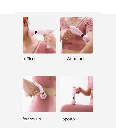 Mini Massage Gun for Deep Tissue Relief - Compact Portable & Rechargeable | Pink - Buy Online on GoSupps.com