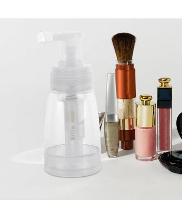 Mobestech Portable Powder Spray Bottle - Transparent PE Talcum Powder Bottle with Random Nozzle Color - Buy Online on GoSupps.com