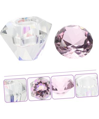 FRCOLOR 8 Pcs Nail Art Crystal Cup Nail Dappen Dish Liquid Powder Dappen Dish Dappen Dish with Lid Glass Dappen Dish Glass Nail Dish Matte Powder Washing Dishes White Crystal With Cover 5.5x5.5cmx8pcs Pinkx8pcs - Buy Online on GoSupps.com