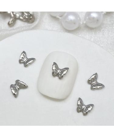 10Pcs 3D Butterfly Nail For Nails Alloy Butterfly Nail Decoration Alloy Nail Butterfly Nail Manicure Accessories Manicure Accessories Q