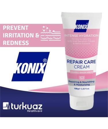 KONIX Barrier Cream face Moisturize Protects And Soothes Dry Sensitive Skin Enriched With Vitamin E For Skin Regeneration And Elasticity Formula 100 Gr - Buy Online on GoSupps.com