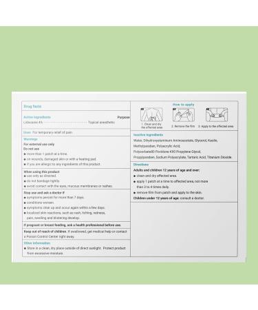 ishancare Lidocaine 4% Patches Pain Relief Maximum Strength Fast-Acting for Back Neck Shoulders Knees Elbows Topical Analgesic Unscented 14 Count 14 Count(Pack of 2) - Buy Online on GoSupps.com