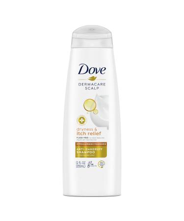 Dove DermaCare Scalp Anti Dandruff Shampoo for Dry and Itchy Scalp Dryness and Itch Relief Dry Scalp Treatment with Pyrithione Zinc 12 oz