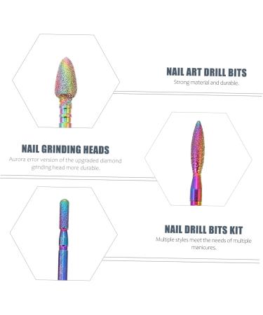 FRCOLOR Nail Art Tools 1 Set Nail Polisher Manicure To Rotate Diamond Drilling Tool Nail Polish Kit - Buy Online on GoSupps.com