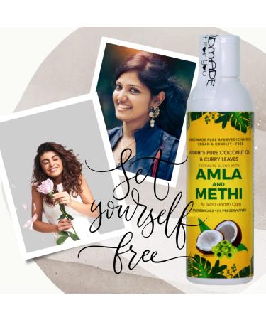 Buy Amla Hair Oil with Methi & Curry Leaves - Reduce Hair Fall & Rejuvenate Follicles - Organic Chemical-Free | 3.38 FL OZ - Buy Online on GoSupps.com