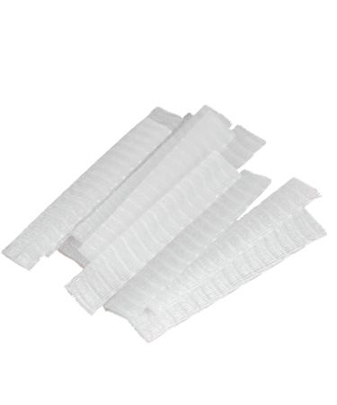 Artibetter 100pcs Makeup Brush Guards Protectors Mesh Cosmetic Brush Covers for Bristles Makeup Tool White