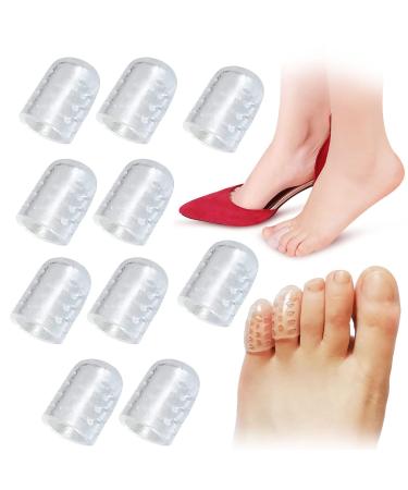 2023 New Silicone Anti-Friction Toe Protector Clear Silicone Anti-Friction Toe Protector Silicone Anti Friction Toe Protectors Silicone Toe Caps Anti-Friction Breathable Toe Protector Covers (10Pcs)