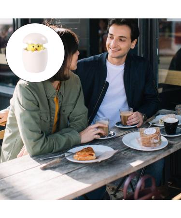 1pc Pepper Can Seasoning Container Cooking Dispenser Ceramic Chicken Figurine Ceramic Sugar Bowls Salt Bottle Ceramic Pepper Jar Salt Server Silica Gel Rooster Multifunction White - Buy Online on GoSupps.com