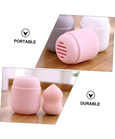 HAPINARY Powder Puff Storage Box Pink Make up Silica Gel - Buy Online on GoSupps.com
