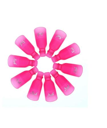 Ime Nail Polish Remover Clips Set - 10 Pcs Gel Cap Soak Clips for UV Manicure & Nail Art | Efficient Gel Polish Removal Tool - Buy Online on GoSupps.com