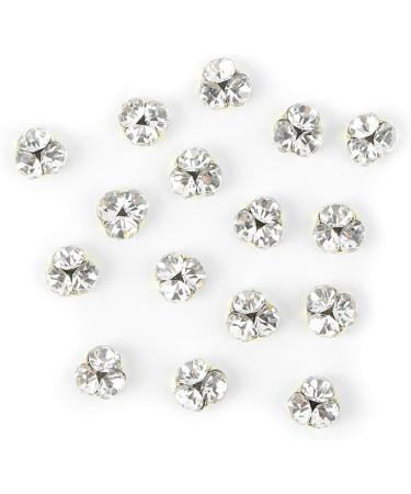 FEIlei 10Pcs Flatback Glass Nails Rhinestones Nail Art Decoration Manicure Accessory - Buy Online on GoSupps.com