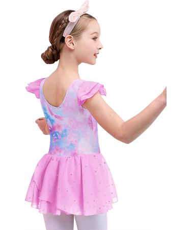 Boyoo Girls Pink Butterfly Ballet Leotard with Tutu Skirt | Ages 3-11 Years - Buy Online on GoSupps.com