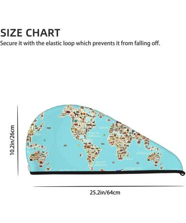 Hair Towel Wrap for Quick Drying Travel-Friendly Turban with Button | Ideal Hair Drying Solution - Buy Online on GoSupps.com