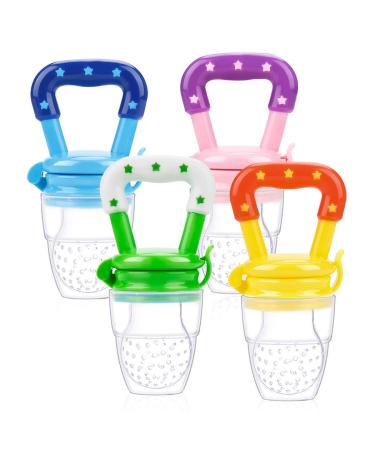 Q4U Baby Pacifier Fresh Keeper & Fruit Feeder - 4 Pack Teething Soother for Weaning | Safe International Shipping - Buy Online on GoSupps.com