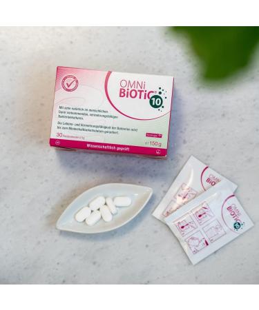 Omni Biotic 10 - 40 Portions (200g) | 10 Bacterial Strains | 10 Billion Probiotics Daily | Vegan Gluten-Free Lactose-Free Powder for Daily Use - Buy Online on GoSupps.com