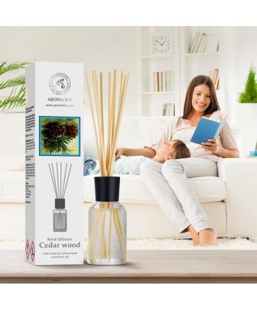 Room Fragrance Diffuser Cedar 100ml - Naturally Essential Cedar Oil - Long-Lasting Aroma for Home Office Spa & More - Perfect for Aromatherapy - Buy Online on GoSupps.com