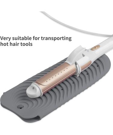 Fivetwofive 2X Grey Hair Straightener Holder Heat Resistant Mat Stand for Flat Curling Iron Hot Hair Tools - Buy Online on GoSupps.com
