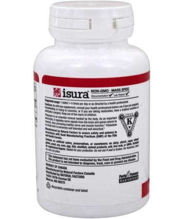 Natural Factors Potassium Citrate 99 mg | Supports Heart & Muscle Health | 90 Tablets - Buy Online on GoSupps.com