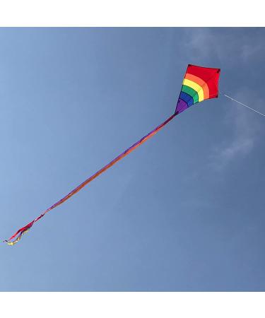 Rainbow Arch 27 inch Diamond Kite - Colorful Flying Fun for Kids and Adults - Buy Online on GoSupps.com