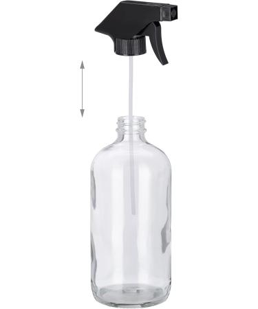 500ml Refillable Glass Spray Bottle - Mist & Jet Atomizer for Hair Care & Cleaning - Transparent - Buy Online on GoSupps.com