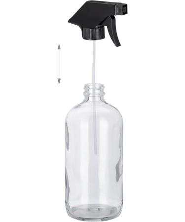 8 x 500ml Refillable Glass Spray Bottles - Mist & Jet Atomizer for Hair Care & Cleaning - Transparent Design - Buy Online on GoSupps.com