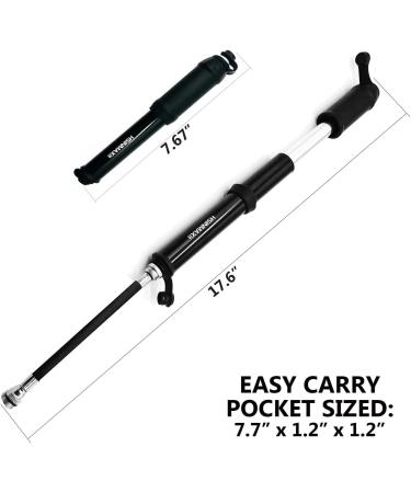 HSINMAXit Mini Bike Pump - Portable Presta and Schrader Valve Pump - 120PSI - Aluminum Alloy - Buy Online on GoSupps.com