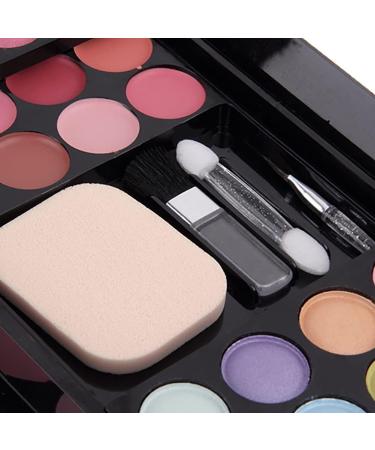 Worparsen Cosmetic Makeup Palette Set Blusher Lip Gloss Shimmers Eyeshadow Palette Makeup Brush Mirror Makeup Set Combination Palette Random - Buy Online on GoSupps.com