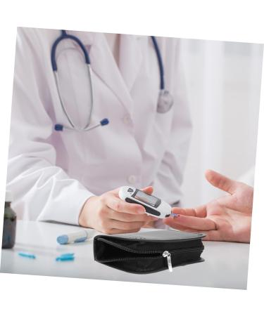 DOITOOL Glucose Meter Hard Travel Case - Blood Sugar Monitor Organizer Shell for Convenient Storage of Sphygmomanometer Accessories and Test Lancet - Black - Buy Online on GoSupps.com