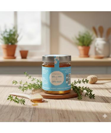Miel Girard - Pr paration Miel de Thym et Gel e Royale - Soutien Immunitaire Bien- tre Gorge et Toux - Pot de 250g - Buy Online on GoSupps.com