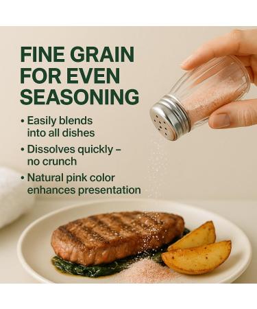  GiDeli GiDeli Himalaya Fine Salt 5 kg Natural Unrefined Pink Pakistan Kitchen Baking Bathroom - Buy Online on GoSupps.com