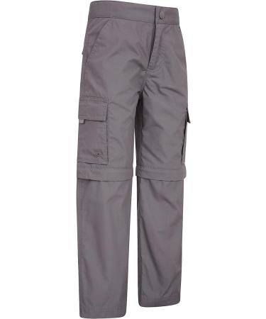 Mountain Warehouse Kids Convertible Hiking Pants 5-6 Years Dark Grey - Buy Online on GoSupps.com