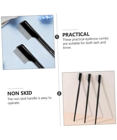 FOMIYES Eyebrow Comb Set - 2pcs Stainless Steel Eyebrow Brush & Applicator for Lash Extensions & Makeup - Buy Online on GoSupps.com