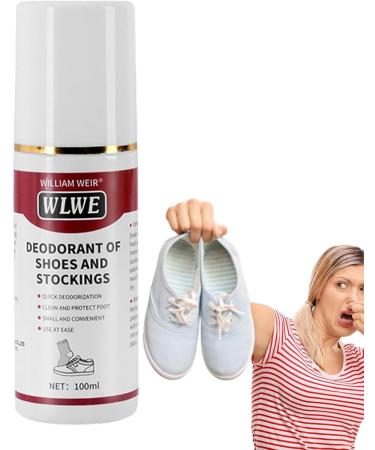 Shoe Smell Eliminator Outdoors Shoe Deodorizer Odor Refresher Spray - 100ml Natural Long-Lasting Quick Dry Shoe Smell Fighter for Canvas Leather Gym Shoes - Buy Online on GoSupps.com