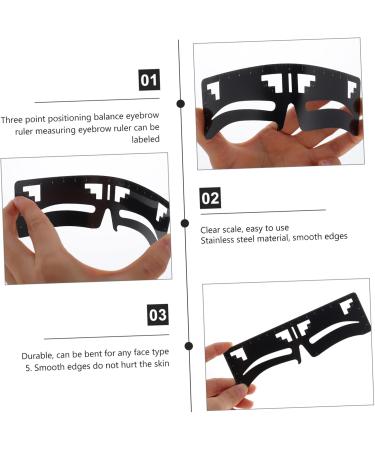 Beavorty 6 pcs Level Women Beauty Reusable Creative Supplies Eyebrow Designer Stencil Extension for Drawing 1 count (Pack of 1) Blackx3pcs - Buy Online on GoSupps.com