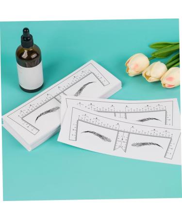 Didiseaon 10pcs Eyebrow Design Ruler Tools Eyebrow Shaping Template Eyebrow Ruler Drawing Tool Disposable - Buy Online on GoSupps.com